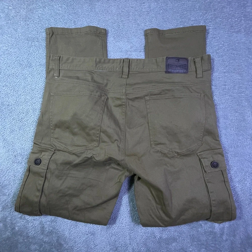 Bleeker‎ & Mercer Men's Cargo Pants Brown Utility Rider Moto Biker Size 38x32
